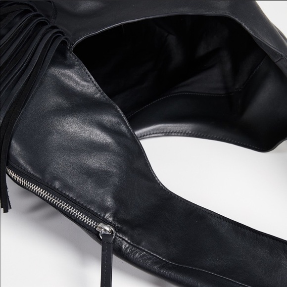 Isabel Marant Eedna Black Leather Hobo Bag - Picture 5 of 9